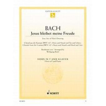 Bach J.S. Jesus Que Ma Joie Demeure Bwv147 Cor Fa /Piano - 1